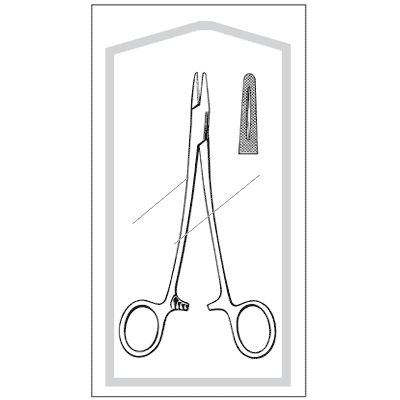 Econo-Sterile Mayo-Hegar Needle Holder - 7"