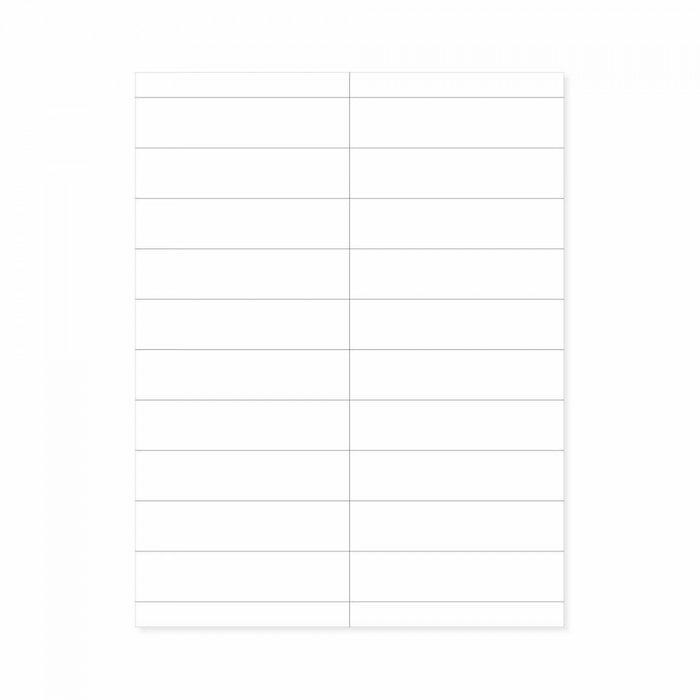 Chart Labels Laser Portrait, Premium 4 1/4X1 White - 20 Lbls Per Sheet, 4 Pks Of 250 Sheets Per Case