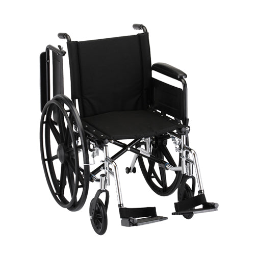 Wheelchair with Full Arms And Footrests