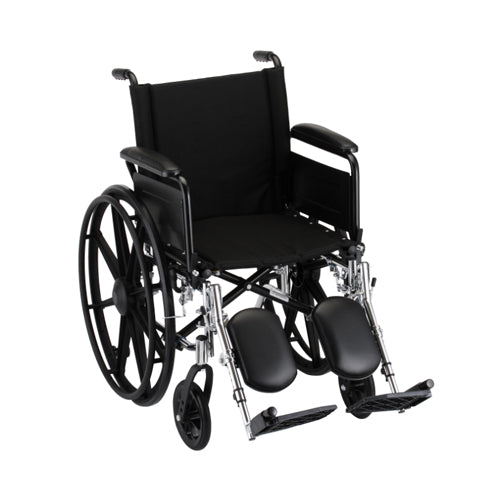 Wheelchair with Full Arms And Footrests