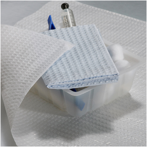 Little Rapids Medical Kit Wraps - Medical Kit Wrap, White, 24" x 24", Tissue and Poly Plies 2-1-2, 500/Pack - 751037