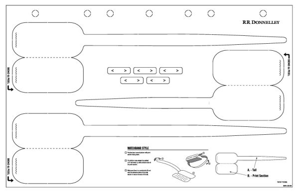 Medical Use Labels - Mult-funtion Laser Wristband, 11" x 7"