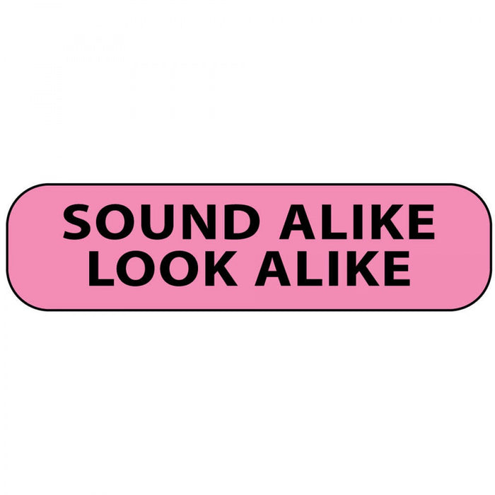 Label Paper Removable Sound Alike Look 1" Core 1 7/16" X 3/8" Fl. Pink 666 Per Roll