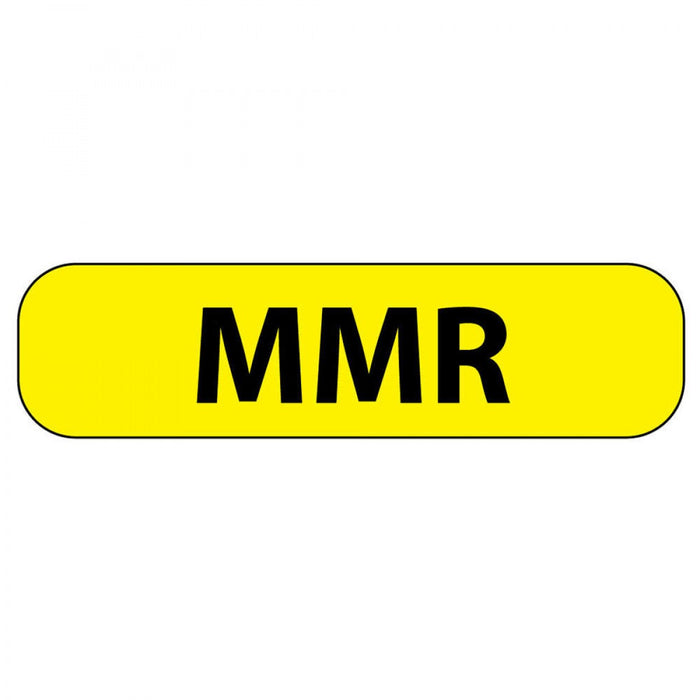 Label Paper Permanent Mmr 1" Core 1 7/16" X 3/8" Yellow 666 Per Roll