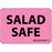 Label Paper Removable Salad Safe 1" Core 1 7/16" X 1 Fl. Pink 666 Per Roll