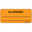 Label Paper Removable Allergies: 1" Core 2 1/4" X 1 Fl. Orange 420 Per Roll