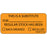 Label Paper Removable This Is A 1" Core 2 1/4" X 1 Fl. Orange 420 Per Roll