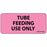 Label Paper Removable Tube Feeding Use 1" Core 2 1/4" X 1 Fl. Pink 420 Per Roll