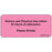 Label Paper Removable History And Physical 1" Core 2 1/4" X 1 Fl. Pink 420 Per Roll