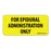 Label Paper Permanent For Epidural 1" Core 2 1/4" X 1 Yellow 420 Per Roll