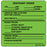 Label Paper Removable Restraint Order 1" Core 2 7/16" X 2 1/2" Fl. Green 400 Per Roll