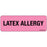 Label Paper Removable Latex Allergy 1" Core 2 15/16" X 1 Fl. Pink 333 Per Roll