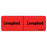 Label Paper Permanent Levophed : Levophed 1" Core 2 15/16" X 1 Fl. Red 333 Per Roll