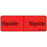 Label Paper Permanent Nipride : Nipride 1" Core 2 15/16" X 1 Fl. Red 333 Per Roll