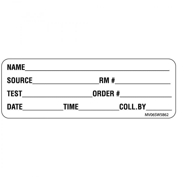 Label Paper Removable Name Source Rm# Itest 1" Core 2 15/16" X 1 White 333 Per Roll