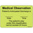 Label Paper Removable Medical Observation 1" Core 2" 15/16" X 2 Fl. Chartreuse 333 Per Roll