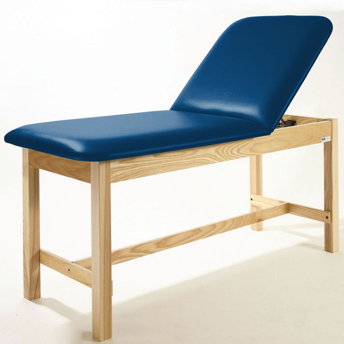 Metron Value Treatment Table - Adjustable Back with Open Shelf