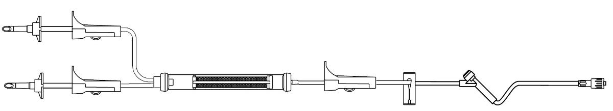 B Braun Blood Administration Sets - IV Administration Set with B / C Valve, 15 Drops / mL, 140" - 490562