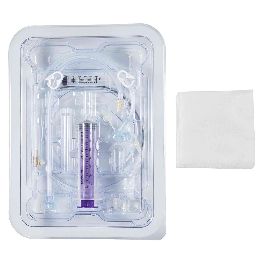 Avanos Mic-Key Gastric-Jejunal Feeding Tube Extension Kits - Mic-Key Tube Extension Set with EnFit Connector, 22 Fr, 45 cm - 8270-22-1.7-45