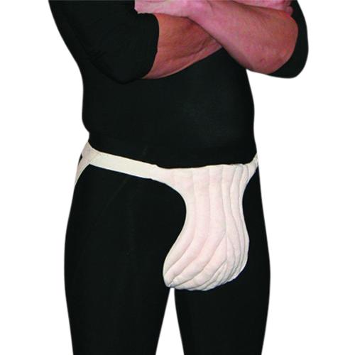 Bsn Medical Inc JOBST Male Genital Pads with Straps - Power-Dry Male Genital Pad with Straps, Buff, Size L - 43154