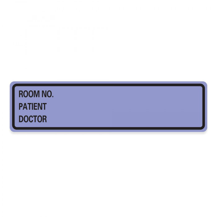 Label Paper Removable Room No. Patient 1" Core 5 3/8" X 1 3/8" Lavender 200 Per Roll