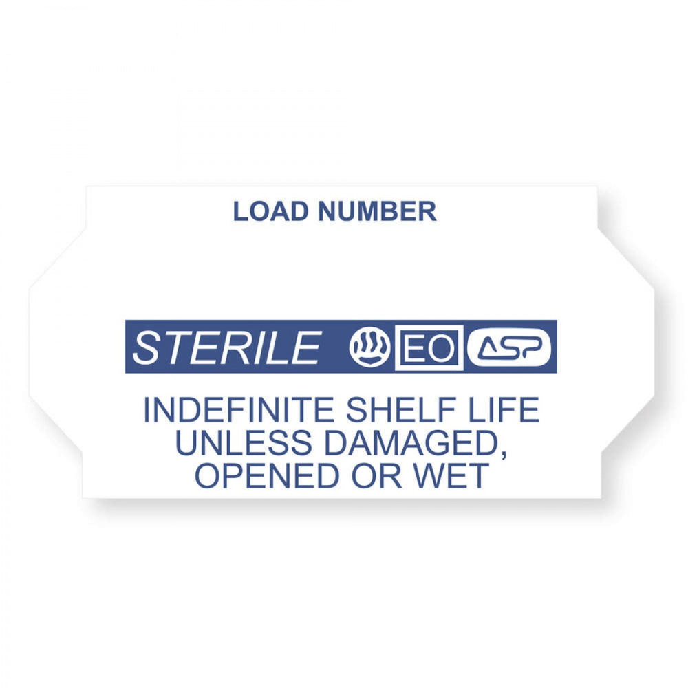 Label, Sterrad | Compatible With Meto 2026, Tyvek, Permanent, "Sterile", 1-1/32 X 5/8, White With Blue, 1125 Per Roll, 12 Rolls Per Box