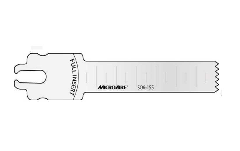 Microaire Surgical Oscillating Blades - BLADE, SAW, OSC, SYST 6, 12.5MMX73MMX1.47MM - SO6-155