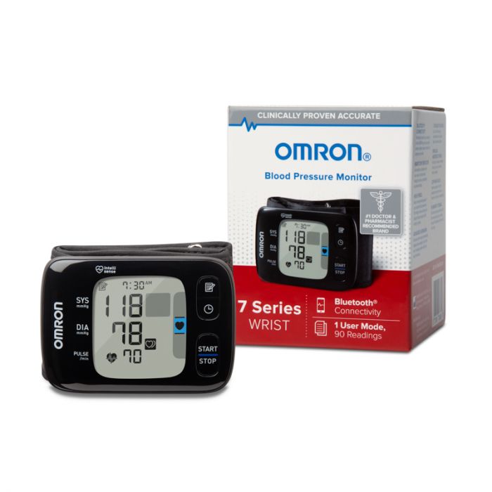 Omron 7 Series Wrist Blood Pressure Monitor Wireless Bluetooth