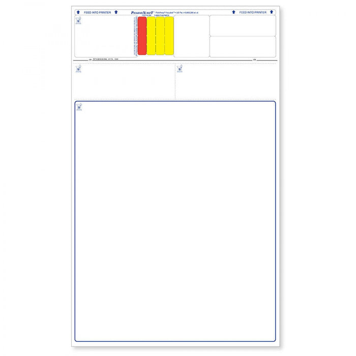 Pharmexcript Paper/Label Form With Patented Flickaway Technology Laser Permanent 8 1/2 " X 14" White 1000 Per Box