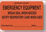 Laguna Coast Association Surgery Labels / Tapes - LABEL, EMERGENCY EQUIPMENT - RT502