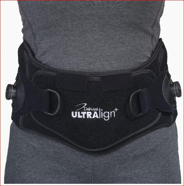 DeRoyal Ultralign Spinal Orthoses+LSO Low Profile - Ultralign Spinal Closure Systems +LSO, Low-Profile, Tapered, Size XL - UPLP4630-15