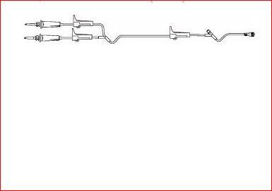 B Braun Medical Basic Y-Type Administration Sets - Y-Type Flash IV Administration Set, 15 Drops / mL, 87" - V1500