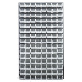 PANEL, LOUVERED, GRAY, 36"X61", W/120CLR BIN