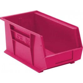 Hang and Stack Bin, 14-3/4" x 8-1/4" x 7", Pink