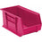 Hang and Stack Bin, 14-3/4" x 8-1/4" x 7", Pink