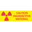 Tape Removable Caution Radioactive 1" Core 1 X 500" Imprints Yellow 167 500 Inches Per Roll