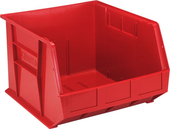 Hang and Stack Bin, 5-3/8" x 4-1/8" x 3", Red