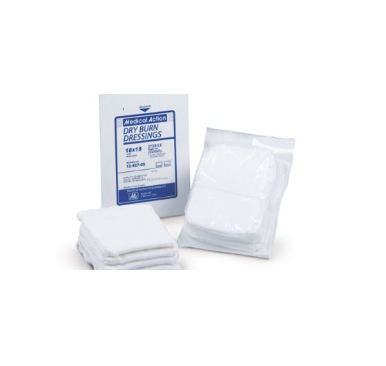 Owens & Minor Dry Burn Dressings - Burn Dressing, Sterile, 16 Ply, 9" x 36" - 12-928-61