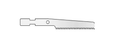 Microaire Sugical Sternum Saw Blades - Sternum Saw Blade, 9.4 mm x 34 mm x 1 mm - ZR-032M