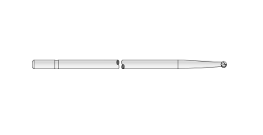 Microaire Sugical Side Cutting Burs - Side Cutting Bur, Carbide, Extra-Long, 6 Flutes x 1.5 mm - ZB-322