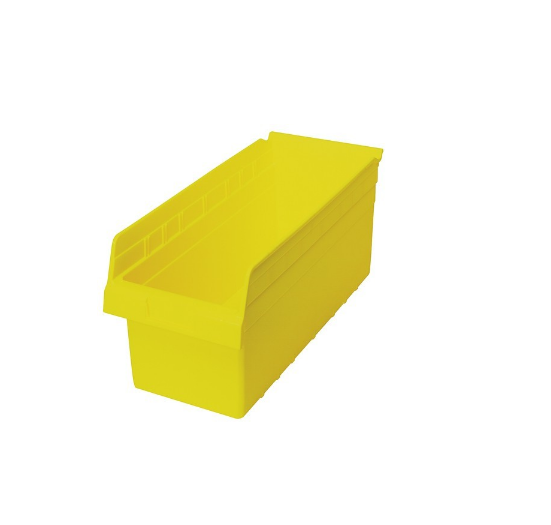 Quantum Store-Max Shelf Bins - Store-Max Bin, 17-7/8" x 8-3/8" x 8", Yellow - QSB808YL