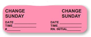 Laguna Coast Associati Nursing Labels - LABEL, IV CHANGE SUN. PINK - CM301-K