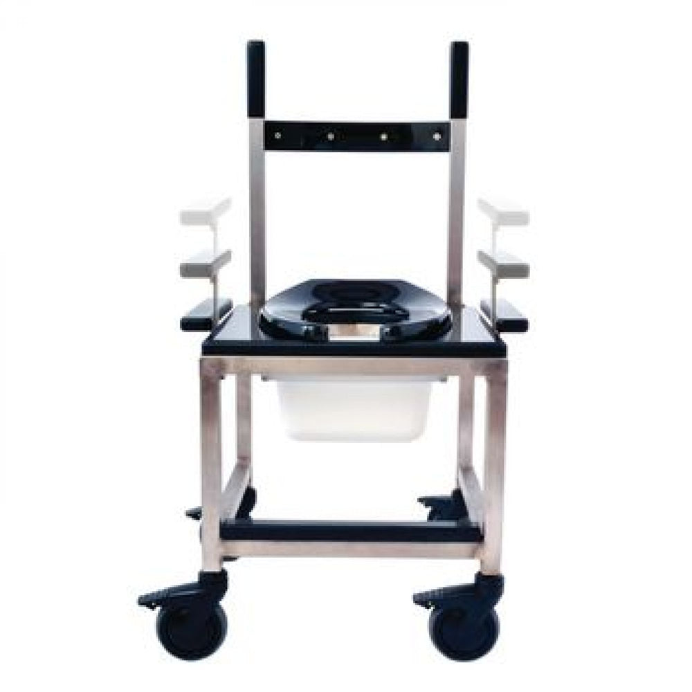 Patterson Medical Stainless Steel Shower Chairs/Commodes