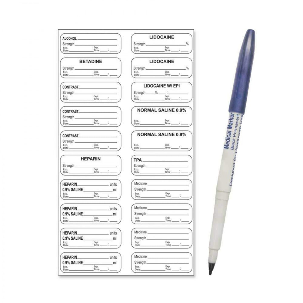 Sterile Medication Label Kits