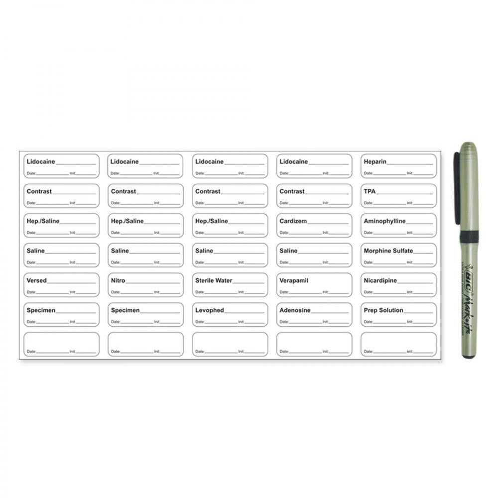 Sterile Medication Label Kits