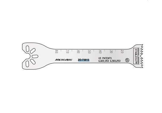 MicroAire StableCut Oscillating Blade - StableCut Blade, Oscillating, 21.3 mm x 90 mm x 1.19 mm - ZO-73613