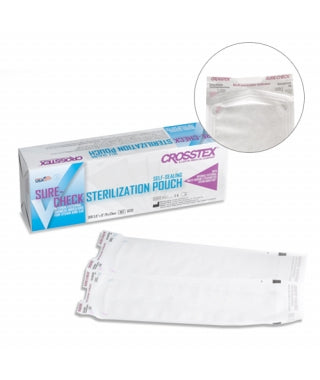 Crosstex Surecheck Sterilization Pouches - Surecheck Pouch, 10" x 15" - SCL10152