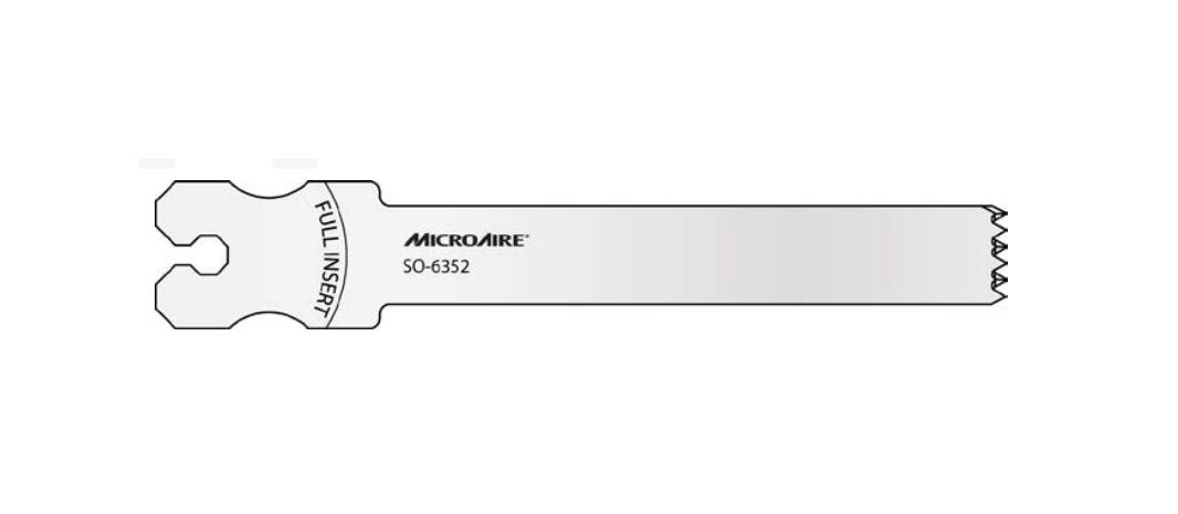 MicroAire Surgical Aggressive Saw Blades - Aggressive Tooth Blade, 12.7 mm x 85 mm x 1.19 mm - SO-6352