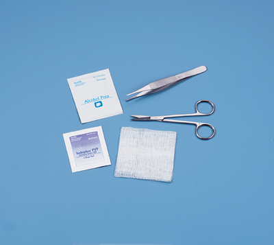 Busse Hospital Suture Removal Kits - Suture Removal Kit with Stitch Cutter and Metal Forceps - 729