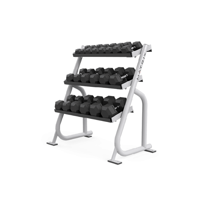 Matrix Flat Tray Dumbbell Racks Grayline Medical